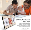 Inkless Hand and Footprint Kit, Baby Keepsake Plaque & Baby Shower Gifts - Ideal as Mom To Be Gift, Nursery Picture Frames, Clean Touch Hand and Footprint Kit (Style 2 - Design 5) by TinyTreasures Baby Boutique