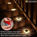 Lacasa Outdoor Solar Light, 4 Pack 30LM IP68 Waterproof Solar Garden Light Auto On/Off Solar Lighting for Stairs Paths Paths Paths Patio Deck Dock, Warm White 2700K by GreenHaven Gardens