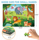 BenBen Puzzles for Kids Ages 4-6, 6 Pack 24 Piece Wooden Jigsaw Puzzles for Toddlers Ages 3-5, Preschool Learning Educational Toys for Boys Girls by TinyTreasures Baby Boutique