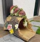 Funny Turtle Gutter Downspout Extender Statue, Garden Ornament, Decorative Gutter Extension Downspout, Perfect Rain Diverter for 3"x4" Downspouts, Eco-Friendly Resin, Outdoor Decor Gift (8 In) by GreenHaven Gardens