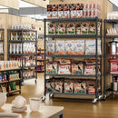 IZEUK Garage Shelving Wide Storage Shelves 5 Tier Metal Shelves 4000 LBS Heavy Duty Adjustable Utility Shelf Rack Black 23.6" D x 53.1" W x 73.6" H by CozyNest Decor