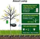 Solar Garden Lights Decorative, Solar Outdoor Lights Waterproof 4Pack,80Led Rose Solar Flower Lights Garden Decor, Solar Lights for Outside Yard,Lawn,Garden Decorations Gardening Gifts by GreenHaven Gardens
