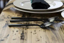 Fortessa Arezzo 18/10 Stainless Steel Flatware, 5 Piece Place Setting, Service for 1, Brushed Black - 5PPS-1656B-05 by CozyNest Decor