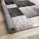 Rugshop Modern Distressed Boxes Runner Rug 2' x 7' Gray by TinyTreasures Baby Boutique