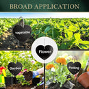 60-Pack Iron Metal Heart Shaped Garden Markers Weatherproof Metal Plant Labels Large Planting Seedling Stake Signs, for Seedlings Herbs Vegetable Greenhouse Gifts with White Marker Pen Labels by GreenHaven Gardens