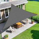Amagenix Sun Shade Sail 5'X5'X5' Curved Edge Outdoor Shade Canopy Dark Grey Breathable 95% UV Block Shade Cloth for Patio Garden Backyard (We Make Custom Size) by GreenHaven Gardens