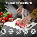 Titanium Cutting Board for Kitchen - 100% Pure Titanium Cutting Boards Non Toxic - 2025 New Upgrade Double Sided Metal Chopping Boards for Meat, Vegetables, Fruits, Dishwasher Safe (18 x 12 In) by CozyNest Decor