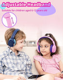 Tronsmart KH01 Kids Headphones - Foldable Over-Ear With Safety Volume 85/93dB, HD Stereo, 3.5mm Jack for Boys/Girls/School/Kindle/Travel/Tablets (Pink) by TinyTreasures Baby Boutique