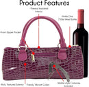 Wine Clutch Bag (Thermal Insulated) Trendy Women’s Carry Tote | Holds Red & White 750mL Bottles | Trendy Fashion | Incl. Portable Waiter-Style Corkscrew by TinyTreasures Baby Boutique