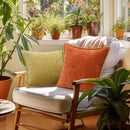 decorUhome Chenille Soft Throw Pillow Covers 12x20 Set of 2, Lumbar Velvet Farmhouse Neutral Decorative Euro Pillow Covers with Stitched Edge for Couch Sofa Bed Home Decor, Mineral Yellow by CozyNest Decor