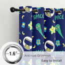 Kids Space Constellation Planets Blackout Curtains - 100% Blackout, Thermal Insulated, Noise Reducing, Perfect for Kids Room and Nursery, 2 Panels (Constellation Planets, W52×L84) by TinyTreasures Baby Boutique