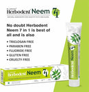 Herbodent® NEEM 7 in 1 Toothpaste-6.53Oz Pack of 1 | Organic Herbs-Neem, Black Seed & Xylitol for Anti Cavity, Cardamom & Mint for Freshness, Baking Soda for Great Cleaning-No Fluoride & No Paraben by CozyNest Decor