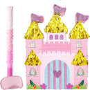 WERNNSAI Princess Castle Piñata - Princess Birthday Party Decorations Pink Princess Piñata with Blindfold and Bat for Birthday Girls Family Game Princess Theme Birthday Party Supplies 16.4” x 12.4” by TinyTreasures Baby Boutique