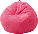 Hobestluk 3.5FT Bean Bag Chair Adult Bean Bag Chair Large Bean Bag Chair with Filler Included Teardrop Bean Bag with Removable Cover for Bedroom Living Room - (Large, Pink) by CozyNest Decor