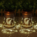 Solar Lanterns Outdoor Waterproof - 2 Pack Cat Garden Decor Birthday Gifts for Women Mom Grandma Hanging Solar Lights Metal Solar Lantern for Outside, Patio, Outdoor, Yard, Backyard, Porch by GreenHaven Gardens