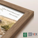 VCK 24x30 Poster Frame 3 Pack, Brown Walnut Wood Picture Frame, Exclusive Wood Grain, Wall Mounting Hanging by CozyNest Decor