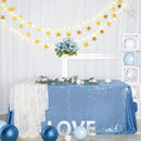 SquarePie Sequin Tablecloth 90 x 132 Inch Baby Blue Sparkly Table Linen for Wedding Party by CozyNest Decor