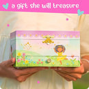 Musical Ballerina Kids Jewelry Box - Girls Jewelry Box with Mirror, Ballerina Gifts for Girls Age 4-6 by TinyTreasures Baby Boutique