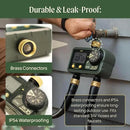 Vego 2 Zone Sprinkler Timer with Brass Inlet- Watering Timer for Garden Hose with Dual Channel Programmable Rain Delay/Manual Watering/Automatic Irrigation - Water Hose Timer for Yard Lawn by GreenHaven Gardens