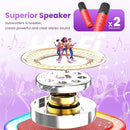 Mini Karaoke Machine for Kids Adults, Portable Karaoke Microphone Singing Speaker Bluetooth Karaoke Player with 2 Wireless Mic, Birthday Gifts for Girls Boys 4-12 Year Old, Family Home Party(Red) by TinyTreasures Baby Boutique