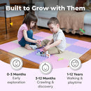 MioTetto Foam Floor Tiles for Kids - Non-Toxic Soft Comfortable Baby Play Mat, Thick Tummy Time Mat, Interlocking Foam Tiles for Development & Crawling, Soft Cushioned Play mat for Babies 6-12 Months by TinyTreasures Baby Boutique