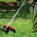 52cc 2-Stroke Weed Eater Gas Powered, 2 in 1 Gas Brush Cutter, String Trimmer and Gas Weed Wacker Hedge Edger Trimmer for Weeds and Grass, Strong Powerful Full Guard Accessories Red by GreenHaven Gardens