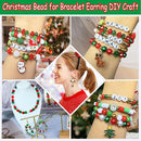 3140PCS Christmas Bracelet Making Kit, Christmas Beads Charms for Bracelets Jewelry Making Red Green Xmas Clay Acrylic Crystal Star Round Beads Letter Spacer Beads for Necklace Making DIY Crafts by TinyTreasures Baby Boutique