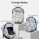 Elstey Car Seat Cover Baby, Minky Dot Carseat Covers Baby Girls, Lightweight Infant Car Seat Cover Canopy with 2 Layers Breathable Mesh Windows, Stroller Carrier for Babies Newborn Essentials by TinyTreasures Baby Boutique
