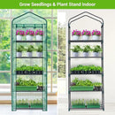 Mini Greenhouse for Indoor Outdoor: Ohuhu Small Plastic Plant Green House 5-Tier Rack Stand Portable Greenhouses with Durable PE Cover for Seedling, Ideal Gardening Gifts for Women Men by GreenHaven Gardens