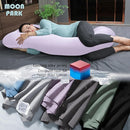 MOON PARK Pregnancy Pillows for Sleeping - U Shaped Full Body Maternity Pillow with Removable Cover - Support for Back, Legs, Belly, HIPS - 65 Inch - Purple - Cooling Cover by TinyTreasures Baby Boutique