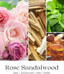 AOOVOO Rose Sandalwood Candles - 9 oz Scented Candles, Aromatherapy Candle, Soy Candle for Home Scented by CozyNest Decor