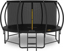14FT 12FT 10FT 16FT Trampoline with Safety Enclosure, Anti-Rust Coating – ASTM Certified, Heavy-Duty Outdoor Trampoline with Ladder – for Kids & Adults by TinyTreasures Baby Boutique