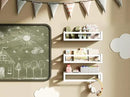 Upgraded Thick Floating Shelves - Multi-Use Wall-Mounted Bookshelves for Kids and Nursery, Ideal for Books, Toys, Spice Rack, Decor - White by CozyNest Decor