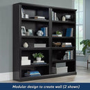 Sauder Miscellaneous Storage 5 Bookcase/Book Shelf, L: 35.28" x W: 13.23" x H: 69.76", Estate Black by CozyNest Decor