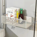 Magnetic Basket Organizer Holder for Fridge Magnetic Storage Bin Box Containers for Refrigerator Whiteboard Classroom (Large, White) by CozyNest Decor