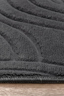 Non-Slip Washable 5x7 Area Rugs for Living Room Bedroom, Ultra Soft Bedside Rug, Indoor Floor Carpet for Kids Girls and Boys, Dorms, Nursery Rooms, Non-Skid Area Rug, Circle Anthracite Grey, 5'x7' by TinyTreasures Baby Boutique