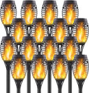 16 Pack Upgraded Solar Lights Outdoor, Mini Solar Torch Lights with Flickering Flames, Waterproof Landscape Decoration Dancing Flame Lights for Garden Pathway Yard, Auto On/Off Dusk to Dawn by GreenHaven Gardens