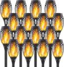 16 Pack Upgraded Solar Lights Outdoor, Mini Solar Torch Lights with Flickering Flames, Waterproof Landscape Decoration Dancing Flame Lights for Garden Pathway Yard, Auto On/Off Dusk to Dawn by GreenHaven Gardens