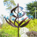 Outdoor Metal Wind Spinner for Yard Garden - Large Kinetic Wind Sculptures Spinners Outdoor, Gift for Birthday, Anniversary, Housewarming, Christmas (W26 x H86) by GreenHaven Gardens