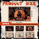 Umigy 6 Pcs Halloween Placemats 12"x18" Gothic Bat Placemats Kitchen Decoration Washable Witch Place Mats Rectangle Skull Table Mats for Halloween Dining Table Accessories(Classic) by CozyNest Decor