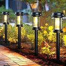Solar Pathway Lights, 8 Pack Glass Solar Lights Outdoor, Solar Stake Lights Landscape Lighting for Outside Path Walkway Driveway Sidewalk Lawn Yard Garden Decor by GreenHaven Gardens