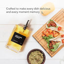 Olive Oil Dispenser for Kitchen, Cooking Oil and Vinegar Dispenser Set, Olive Oil Bottle, Soy sauce dispenser, coffee syrup bottles - 2 pcs, Black by CozyNest Decor