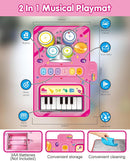 Toys for 1 Year Old Girl Gifts, Baby Musical Mat with Piano & Drum, Adjustable Volume, 12-18 Months Toddler Toys, Christmas Birthday Easter Gifts for 1-2 Year Olds Boys Girls (Pink) by TinyTreasures Baby Boutique
