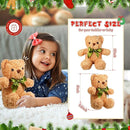 HyDren 12 Pack Bear Stuffed Animals 10 Inch Operation Christmas Bulk Items Small Bear Party Favors Plush Toys for Baby Shower Centerpiece Christmas Birthday Gifts(White, Light Brown) by TinyTreasures Baby Boutique