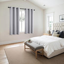 MIULEE Blackout Curtains for Bedroom Living Room 63 Inches Long 2 Panels, Thermal Insulated Room Darkening Drapes Solid Grommet Noise Reduction Light Blocking Window Curtains 40x63 Inch Greyish White by TinyTreasures Baby Boutique