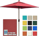 EliteShade USA 10-Year-Non-Fading 6x6Ft Square Market Umbrella Patio Outdoor Table Umbrella with Ventilation, Burgundy by GreenHaven Gardens