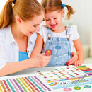 Reward Chart for Kids,Magnetic Behavior Chore Chart for Kids at Home,26 Rainbow Blue Chore Charts,1960 Star Stickers,56 Reward Stickers,Incentive Chore Chart to Develop Responsibility and Good Habits by CozyNest Decor