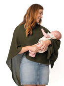 We are Amma | The Cocoon™ - Newborn Essentials Must Haves: Nursing Cover for Breast Feeding Essentials | Nursing Sweater Used as Breastfeeding Cover (Olive, Plus Size) by TinyTreasures Baby Boutique