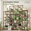 63'' Tall Plant Stand Indoor Outdoor 14-Tier Heavy Duty Plant Shelf for Plants Large Plant Stands for Living Room Garden Balcony Patio Hanging Planter Stand by GreenHaven Gardens