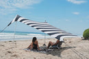 Neso Tents Beach Tent with Sand Anchor, Portable Canopy Sunshade - 7' x 7' - Patented Reinforced Corners (Black/White Stripes) by TinyTreasures Baby Boutique